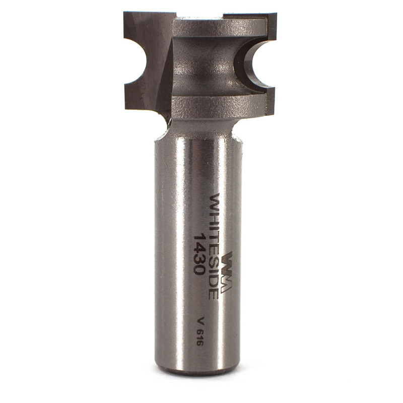 1430 Half Round (Bull Nose) Router Bit 1/2" SH 1/8" R X 1/4" Co X 9/16" CL 7/8" D